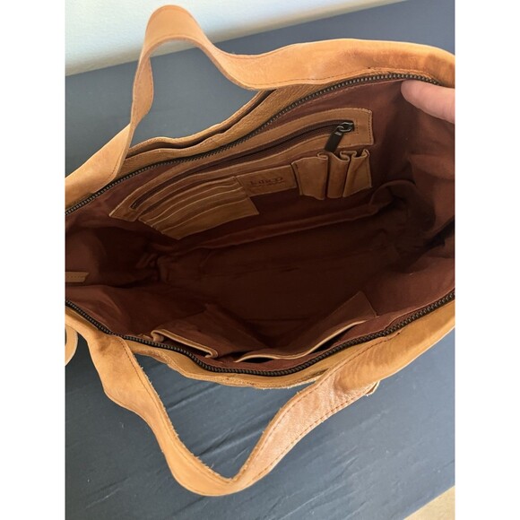 Latico Leathers Martine Large Leather Tote Bag With Crossbody / Shoulder Strap - Picture 9 of 10